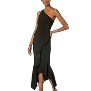 Elegant Black One-Shoulder Dress